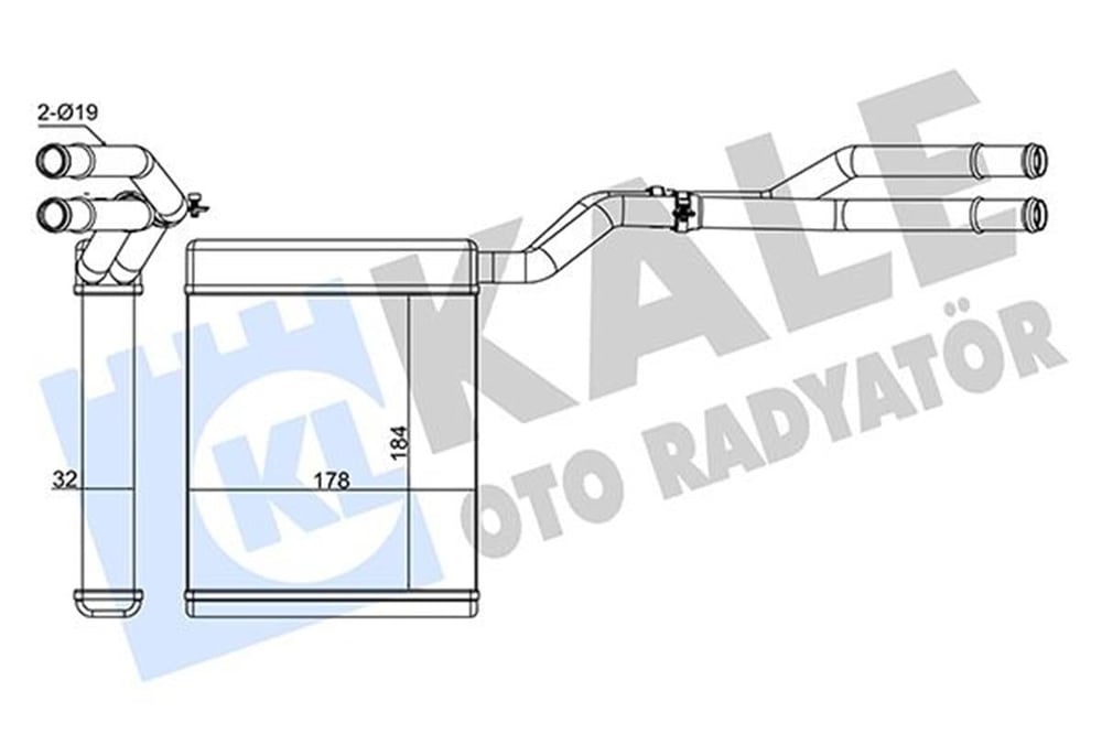 FORD KALE KAL 347375 KALORIFER RADYATÖRÜ 07-14