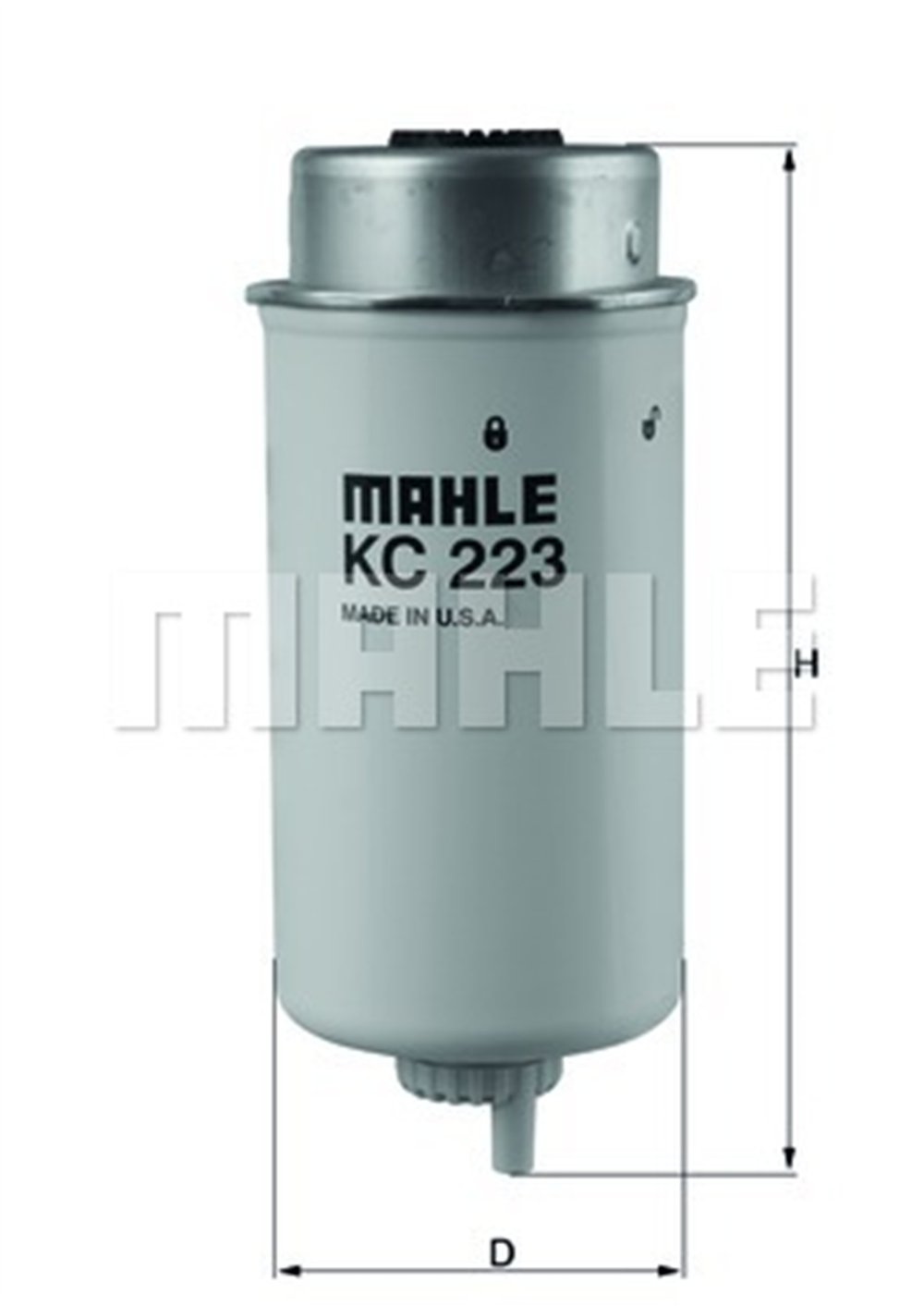 FORD MAHLE MHL KC223 YAKIT FILTRESI 06- TRANSIT V347 2.2 TDCI