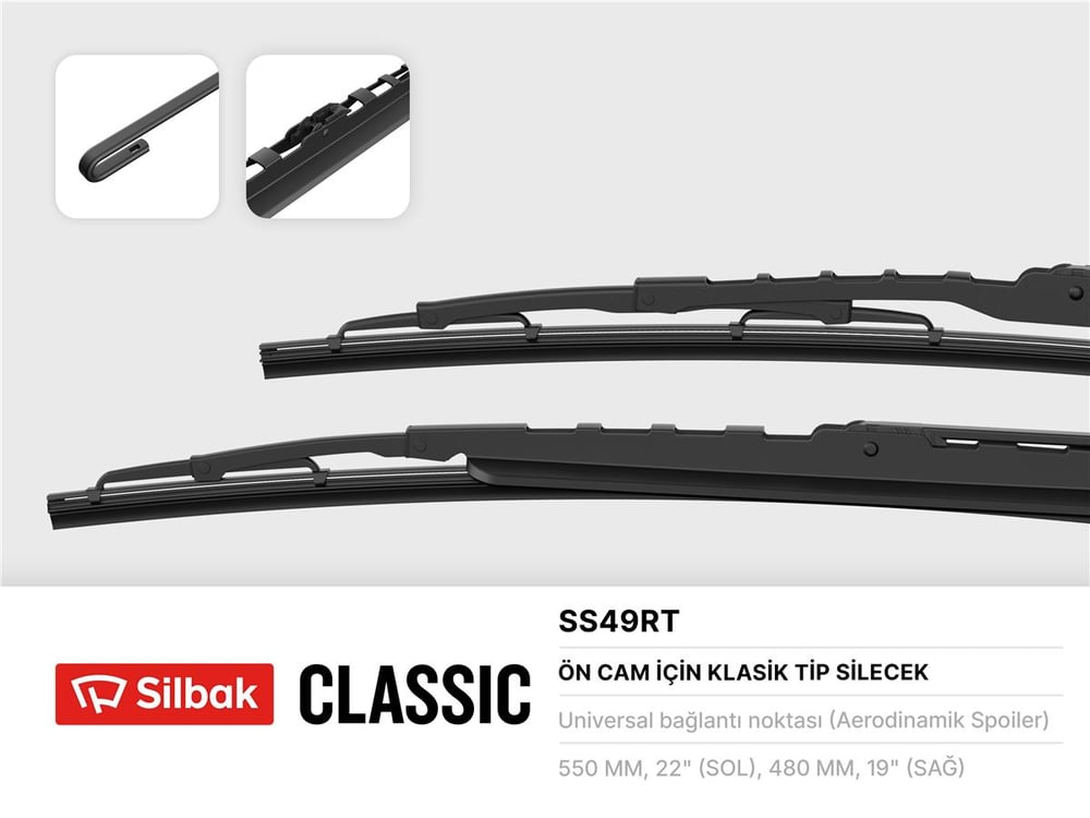 FORD SILBAK SIL SS49RT SILECEK SÜPÜRGESI ÖN TAKIM 98- FOCUS BM