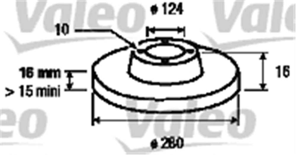 FORD VALEO VAL 187152 FREN DISKI ARKA 06- TRANSIT V-347 BM