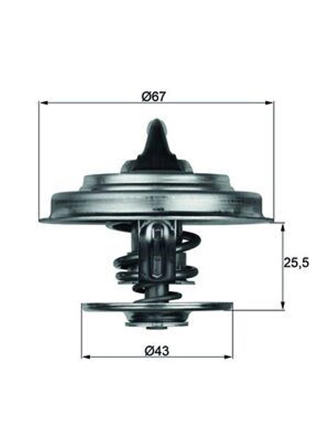 MERCEDES BEHR-T BH TX1887D TERMOSTAT 75-