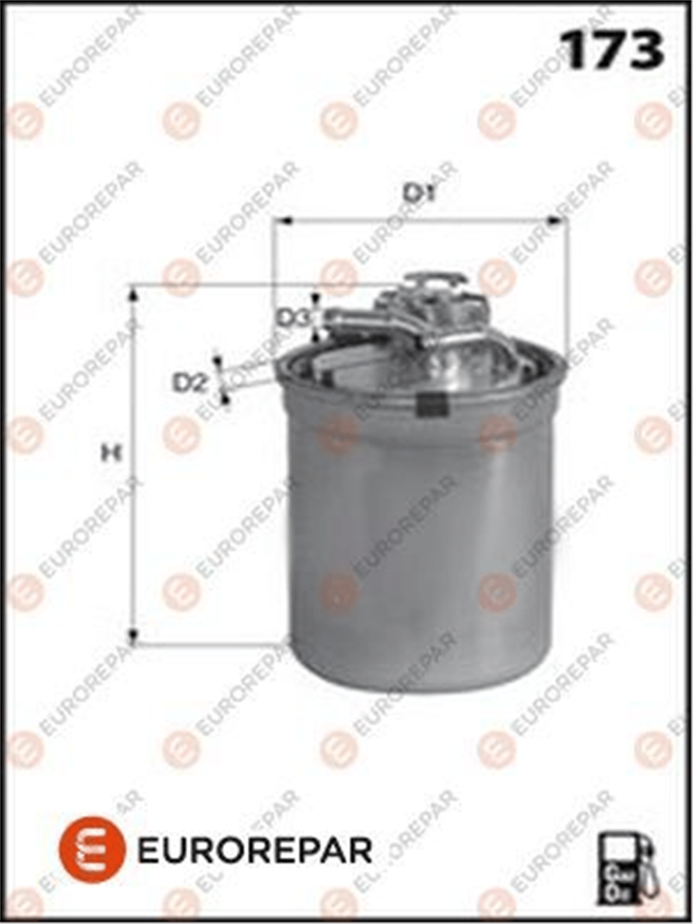 MERCEDES EUROREPAR 1616214880 YAKIT FILTRESI 04- W204-211-164-SPRINTER- M642-651-640