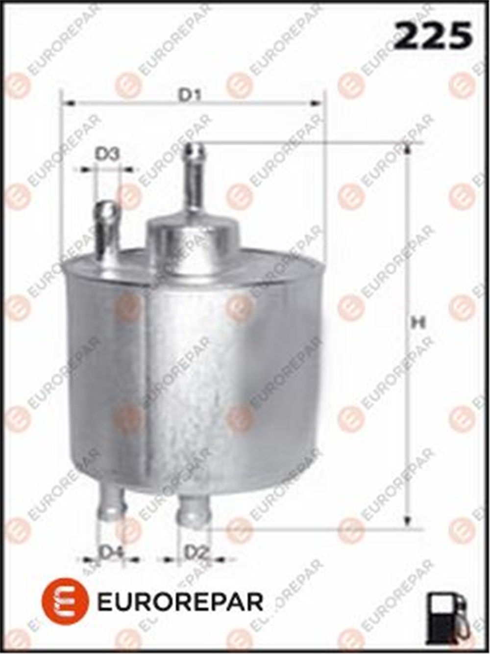 MERCEDES EUROREPAR 1643631480 YAKIT FILTRESI 97-04 W168-W414 M 166