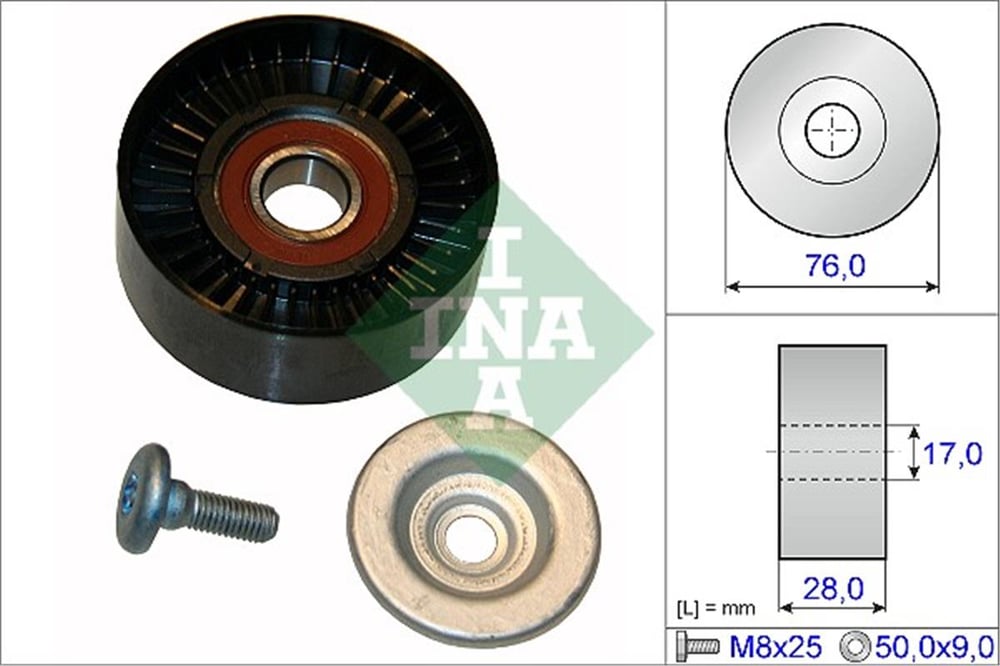 MERCEDES INA INA 532 0648 10 V KAYIS GERGI RULMANI 02-09 W203-209-211 M271