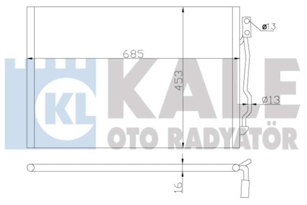 MERCEDES KALE KAL 343050 KLIMA RADYATÖRÜ 2001-2013
