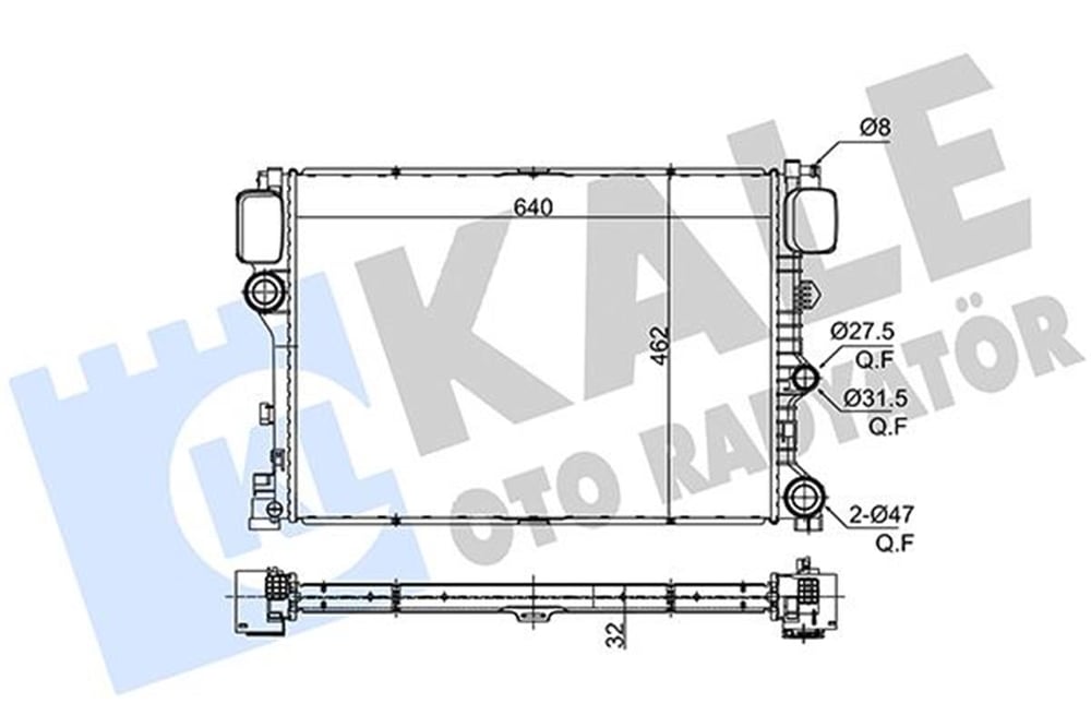 MERCEDES KALE KAL 350725 SU RADYATÖRÜ 07-13