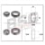 MERCEDES SPRT.208,212,312,313,413,CDI 1995-2006 PORYA RULMANI ÖN A9013301025