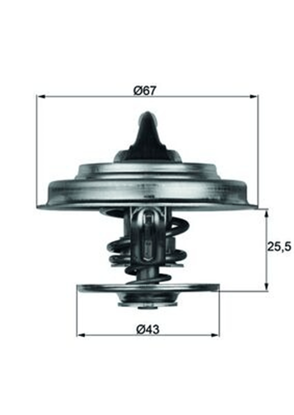 MERCEDES W124-201-463-123 TERMOSTAT A1102000515
