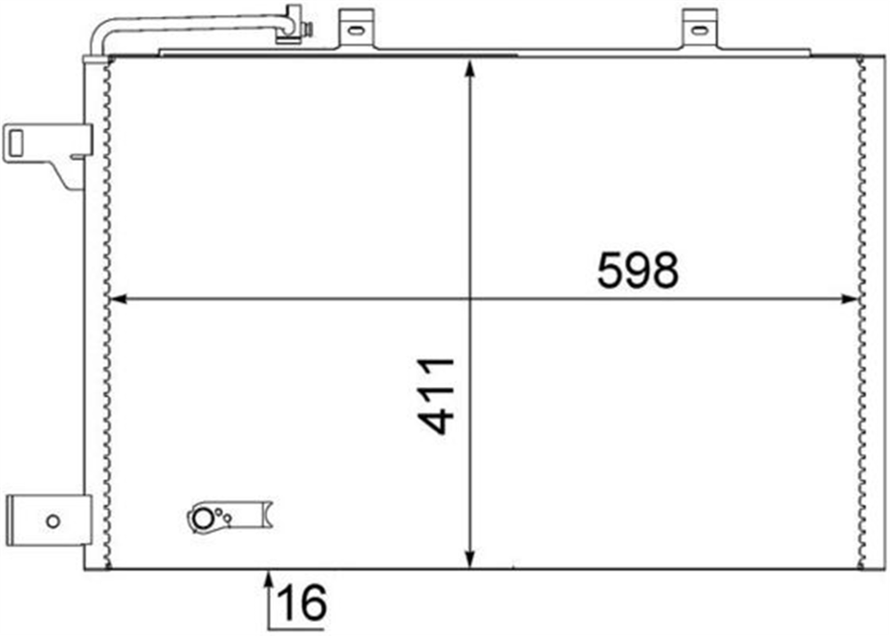 MERCEDES W169-245 2004-2011 KLIMA RADYATÖRÜ A1695001154