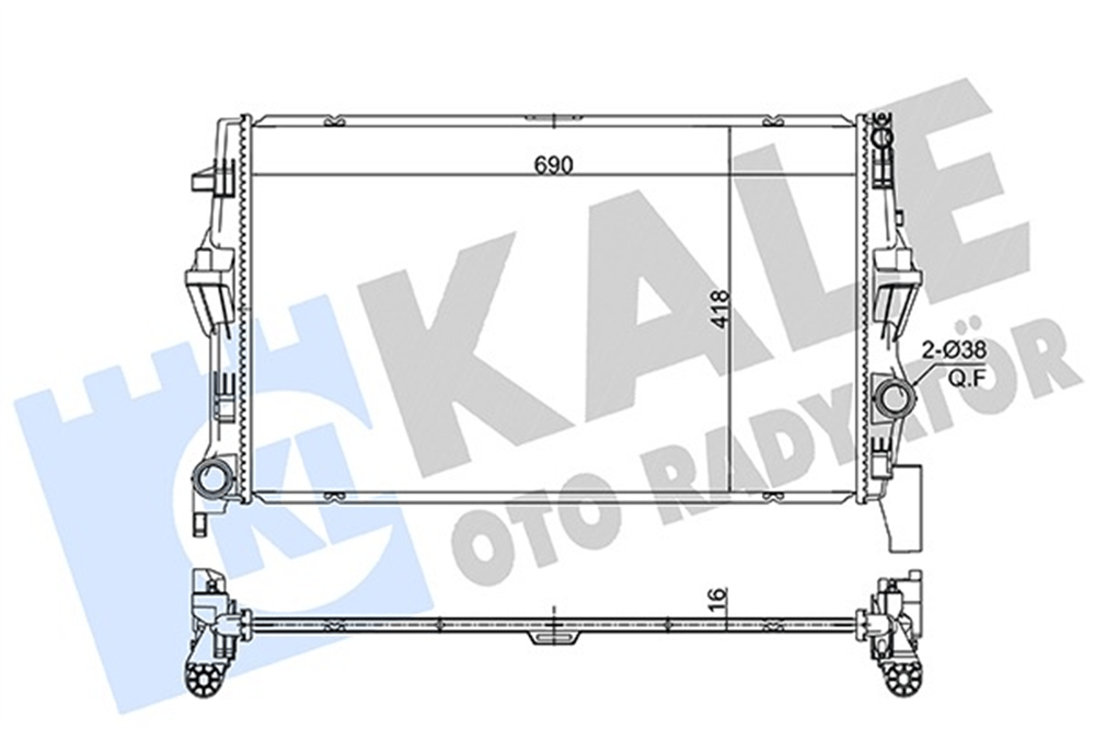 MERCEDES W447 2014 SONRASI SU RADYATÖRÜ A4475010201