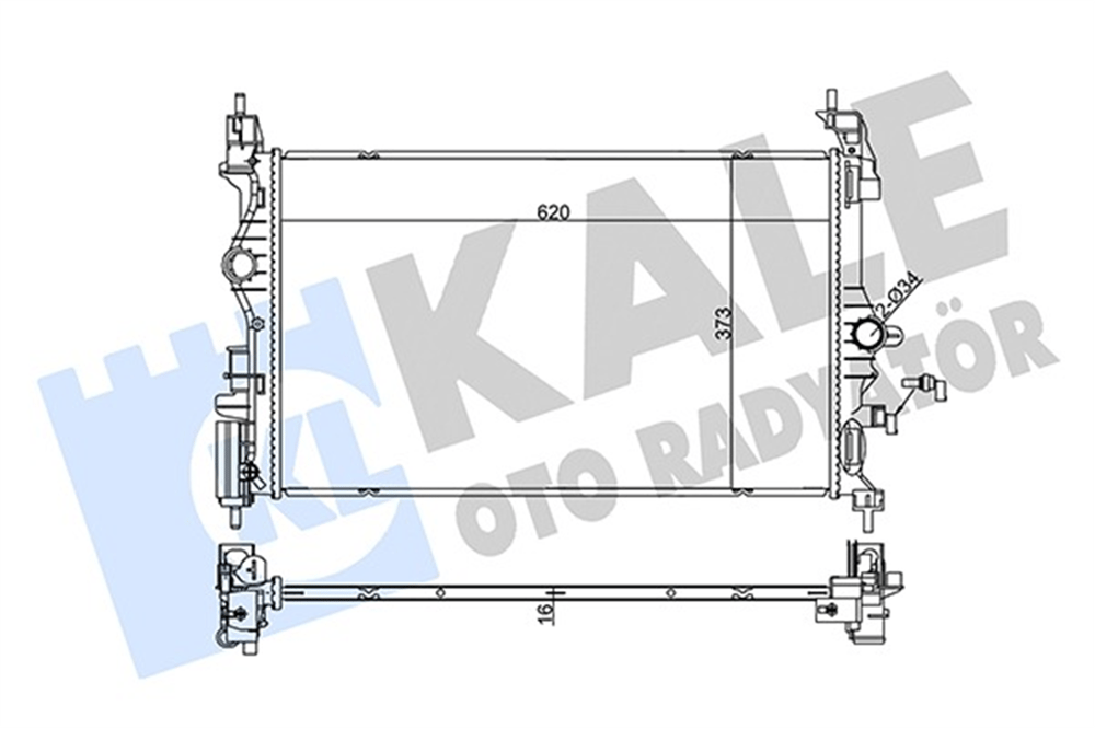 OPEL CORSA E 2015 SONRASI SU RADYATÖRÜ 1300379