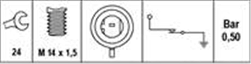 OPEL HELLA HEL 6ZL 003 259-491 YAG BASINÇ MÜSÜRÜ 91-