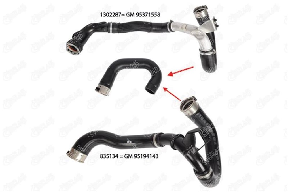 OPEL IBRAS IBR 21724 TURBO HORTUMU ÇIKIS 15- MOKKA B16DTH