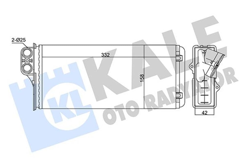 OPEL KALE KAL 346410 KALORIFER RADYATÖRÜ 99-04