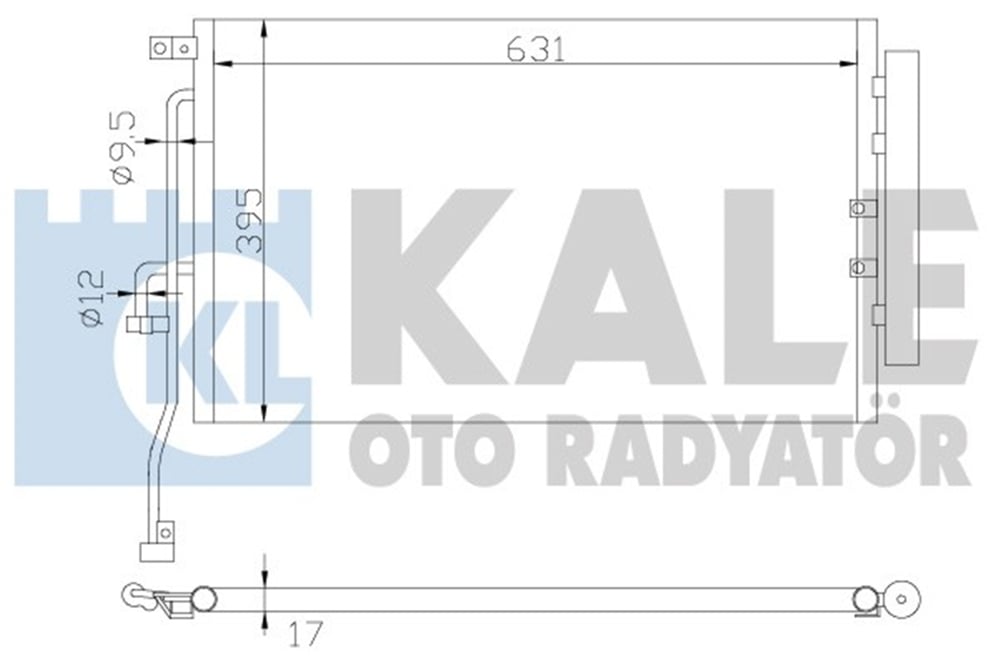 OPEL KALE KAL 391000 KLIMA RADYATÖRÜ 07- CAPTIVA ANTARA Z20S Z20DMH