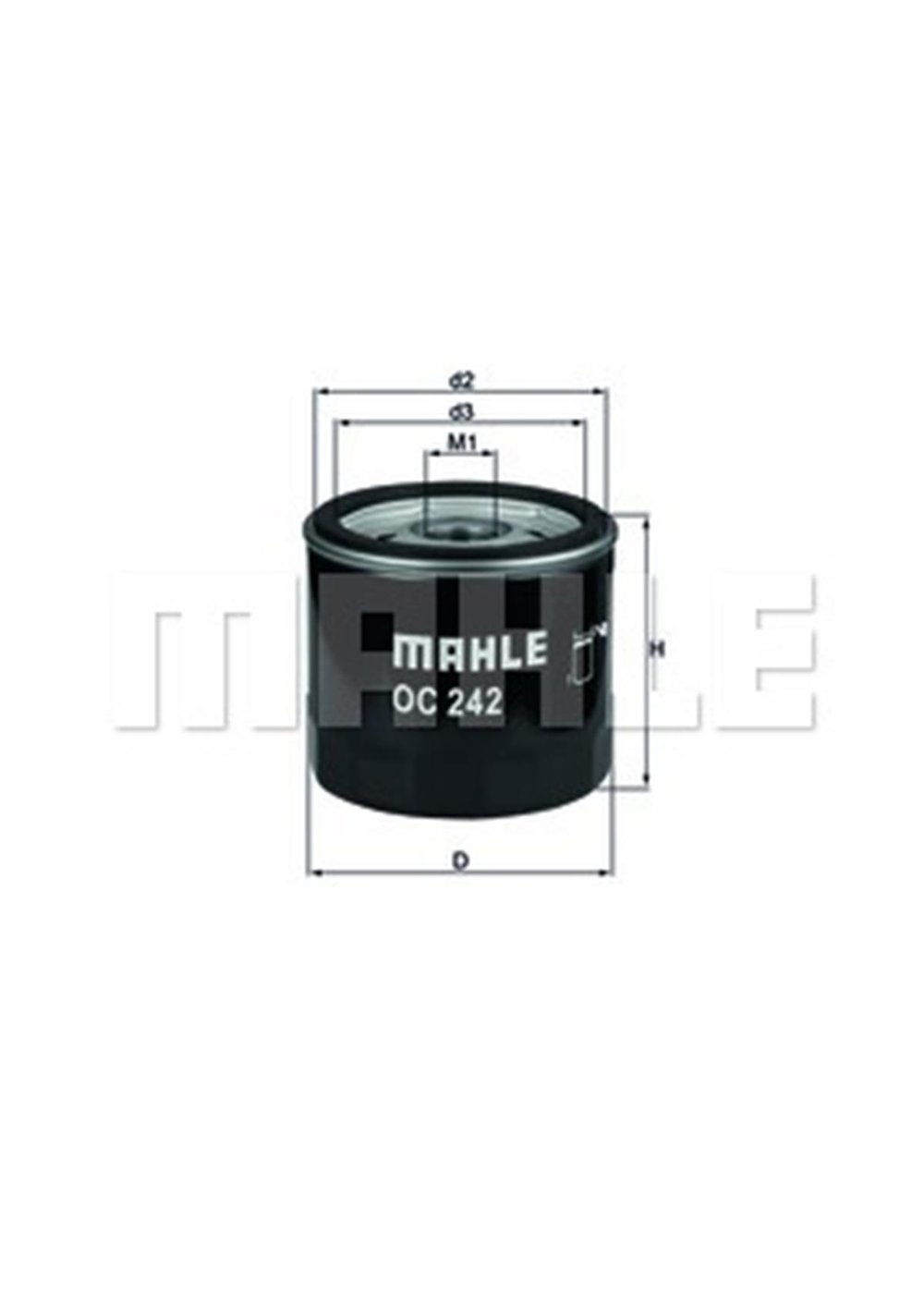 OPEL MAHLE MHL OC242 YAG FILTRESI 96- ASTRA F ASTRA G X17DTL X20XER