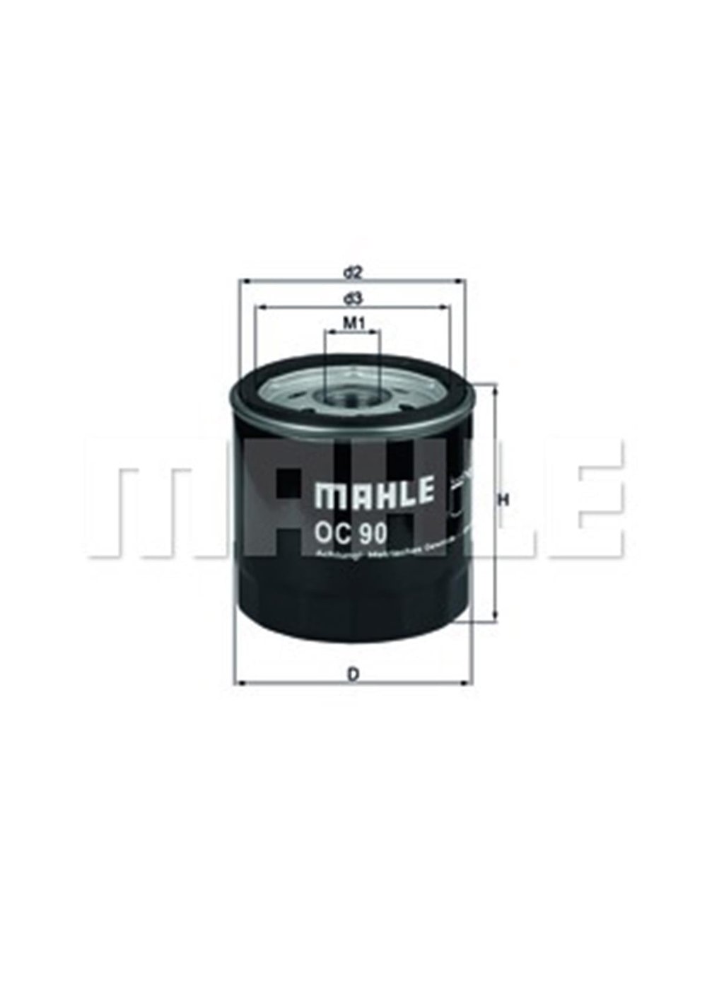 OPEL MAHLE MHL OC90 YAG FILTRESI 92- ASTRA F ASTRA G CORSA B CORSA C VECTRA B VECTRA C BM