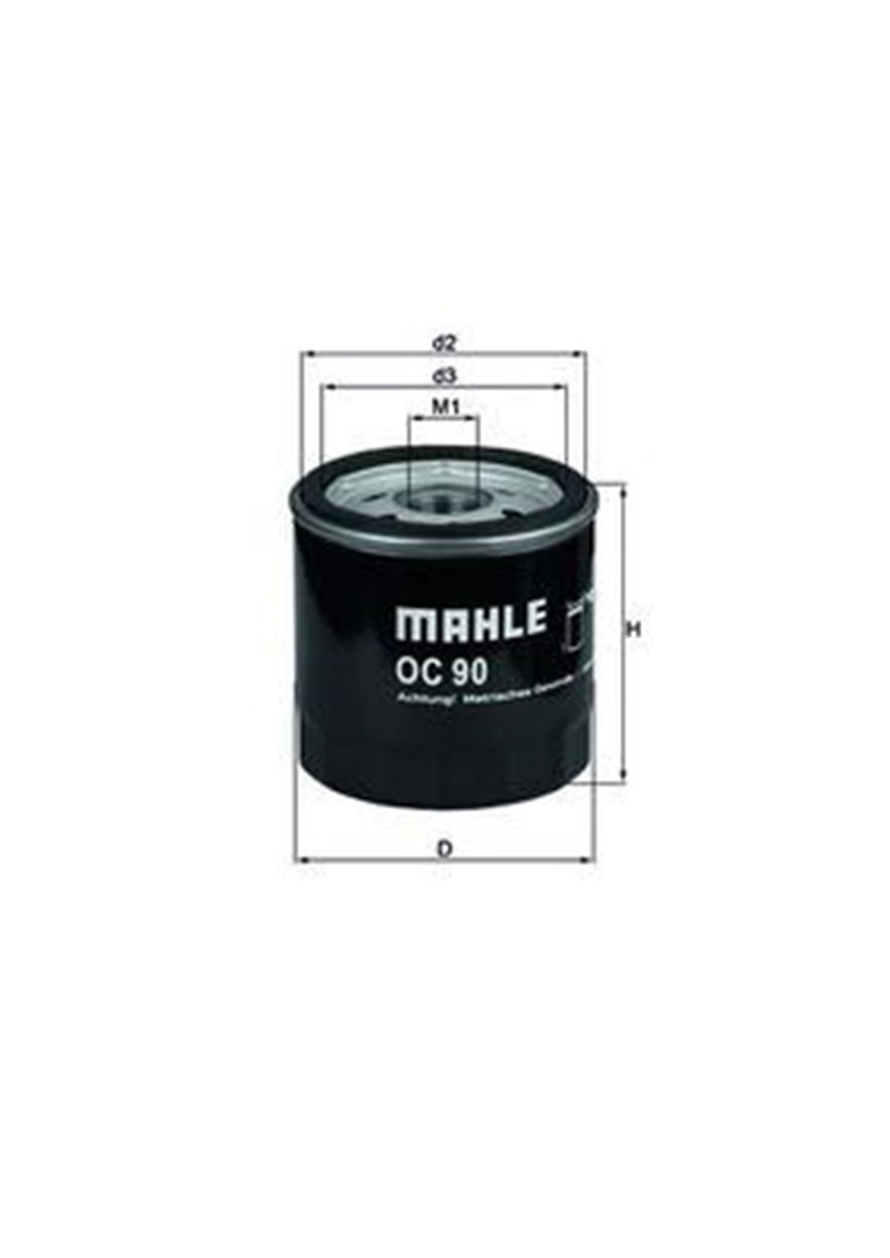 OPEL MAHLE MHL OC90OF YAG FILTRESI 96-04 ASTRA F ASTRA G CORSA B CORSA C VECTRA B VECTRA C BM