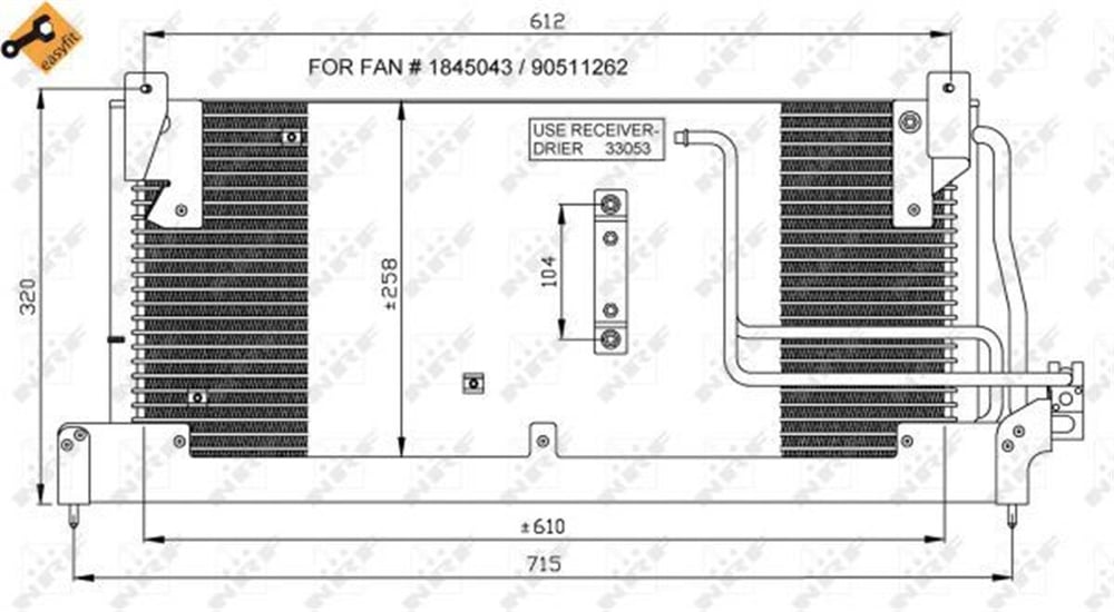 OPEL NRF NRF 35218 KLIMA RADYATÖRÜ 93-01 CORSA B BM