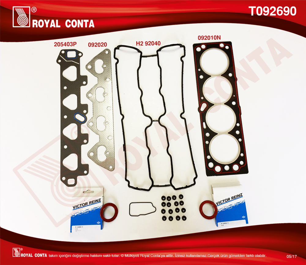 OPEL ROYAL R T092690 TAKIM CONTA ÜST 98-01