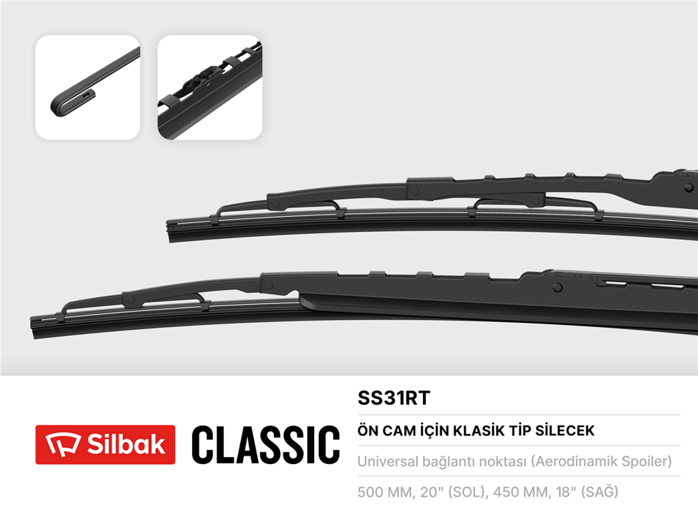 OPEL SILBAK SIL SS31RT SILECEK SÜPÜRGESI ÖN TAKIM 02-07 CORSA C BM