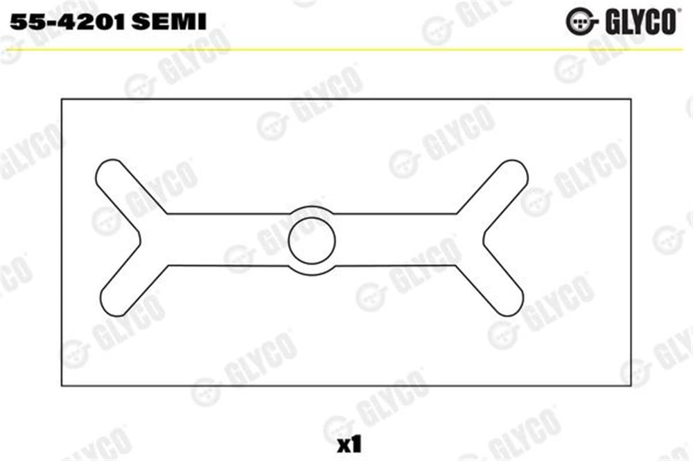 PSA GLYCO GLY 55-4201 SEMI PISTON KOL BURCU 96- PARTNER 1.9 DIZ.