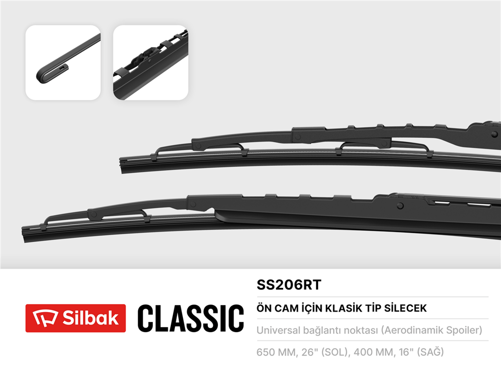 PSA SILBAK SIL SS206RT SILECEK SÜPÜRGESI ÖN TAKIM 99- 206 BM
