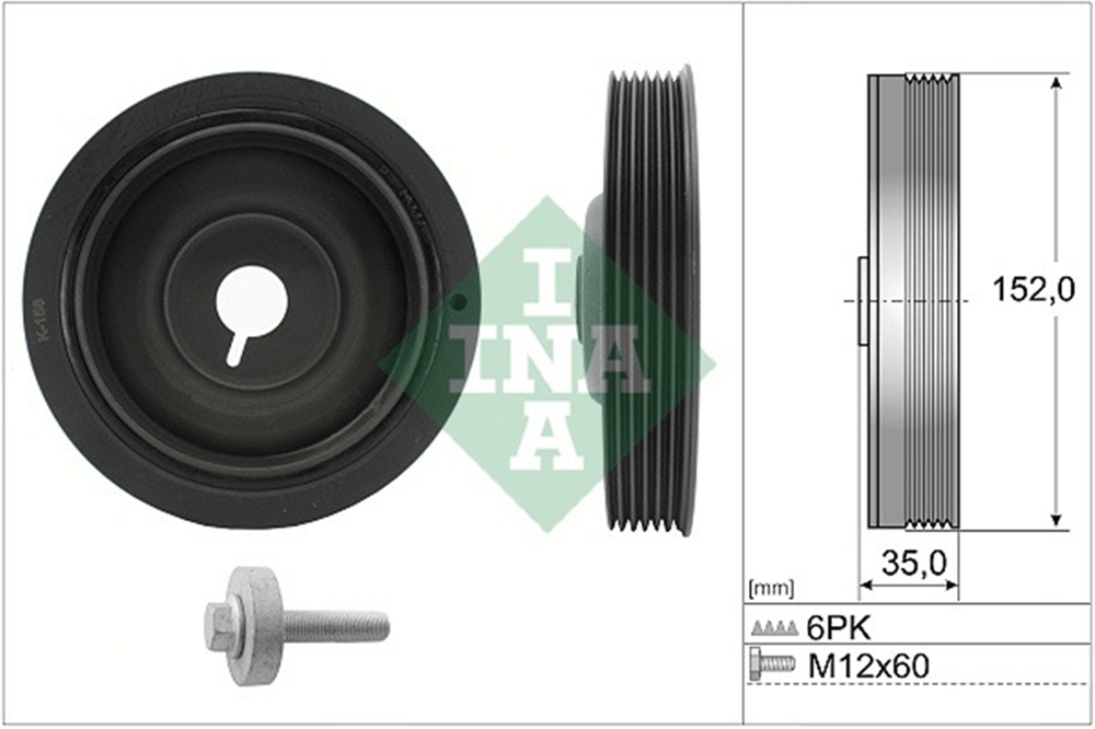 RENAULT CLIO II KANGOO MEGANE II SCENIC II SYMBOL 2001 SONRASI KRANK KASNAGI 123030453R