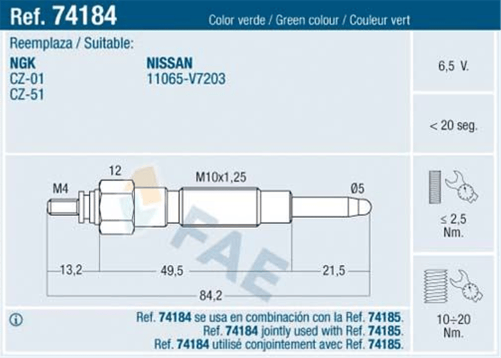 RENAULT FAE FAE 74184 KRANK DEVIR SENSÖRÜ 01- MASTER II 2.5-2.8