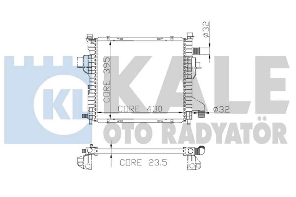 RENAULT KALE KAL 0525261AB SU RADYATÖRÜ 96-