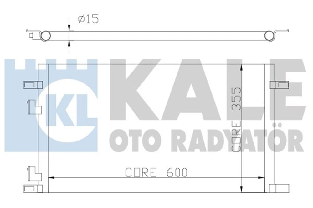 RENAULT KALE KAL 342825 KLIMA RADYATÖRÜ 93-