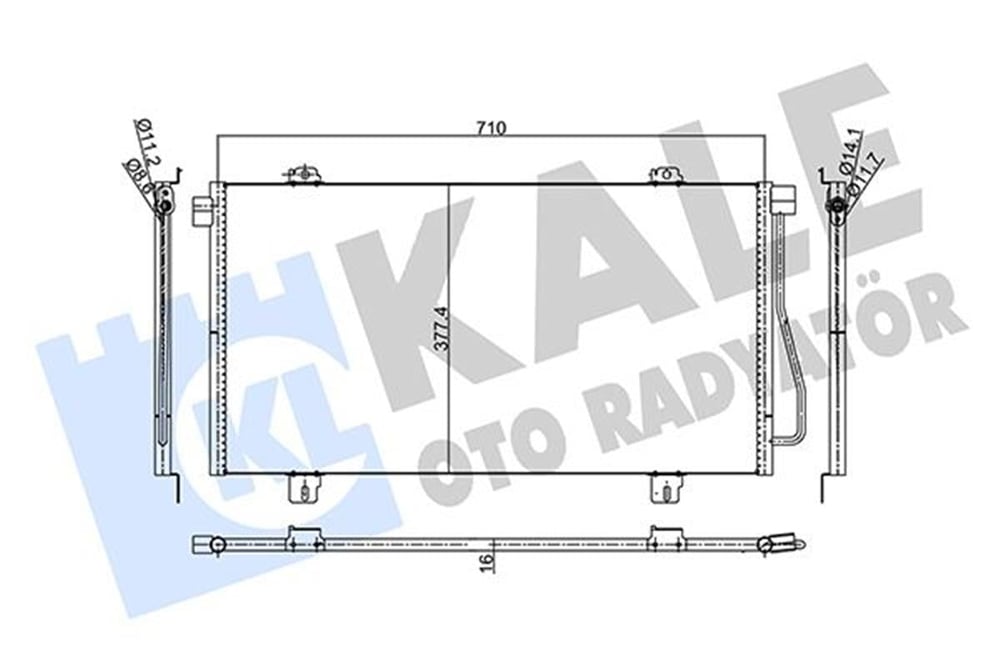 RENAULT KALE KAL 345560 KLIMA RADYATÖRÜ 02-