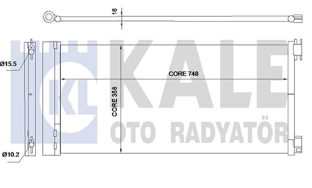 RENAULT KALE KAL 345575 KLIMA RADYATÖRÜ 14-