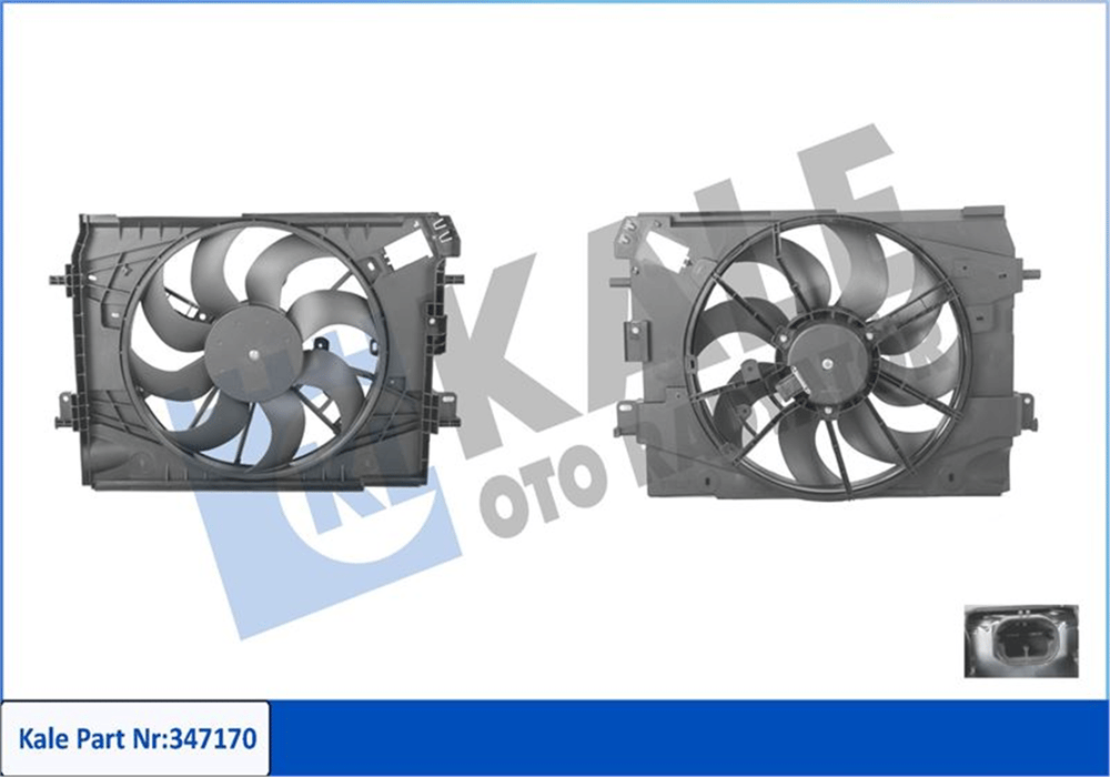 RENAULT KALE KAL 347170 FAN MOTORU 12- DOKKER/LODGY/CLIO IV 1.5 dCi