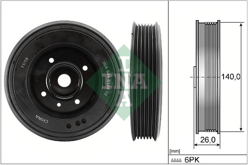 VOLKSWAGEN A4-A5 2008 SONRASI KRANK KASNAGI 06H105243K