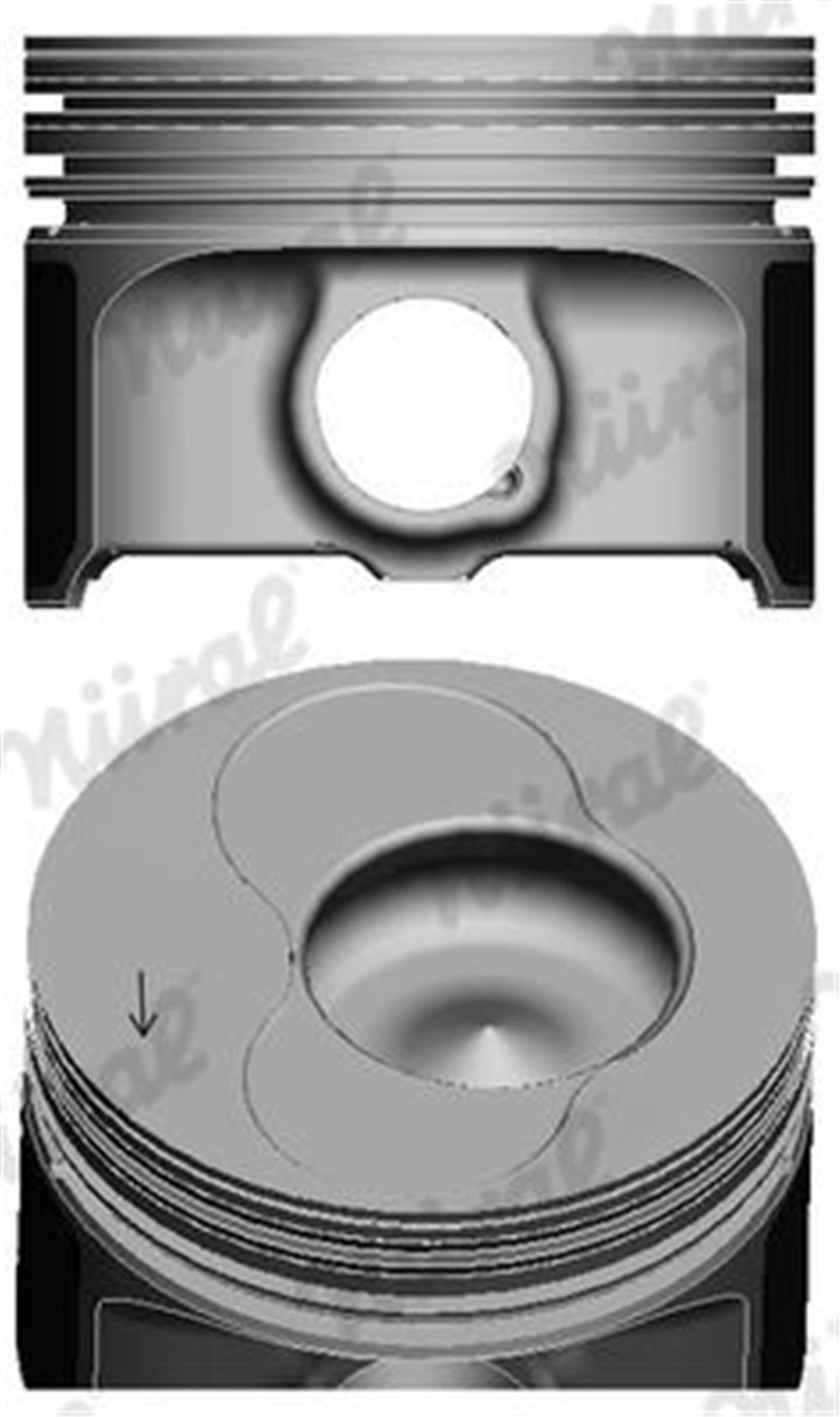 VW FEDERAL FM 87-72175 050 PISTON+SEGMAN 04-10