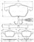 VW GOLF4-GOLF5-JETTA-BORA-POLO-A3-LEON 1997 SONRASI FREN BALATASI ÖN 1J0698151M