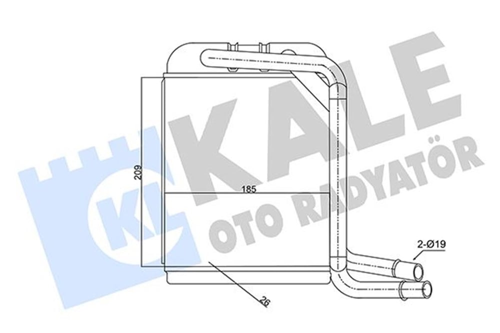 VW KALE KAL 347380 KALORIFER RADYATÖRÜ 04-