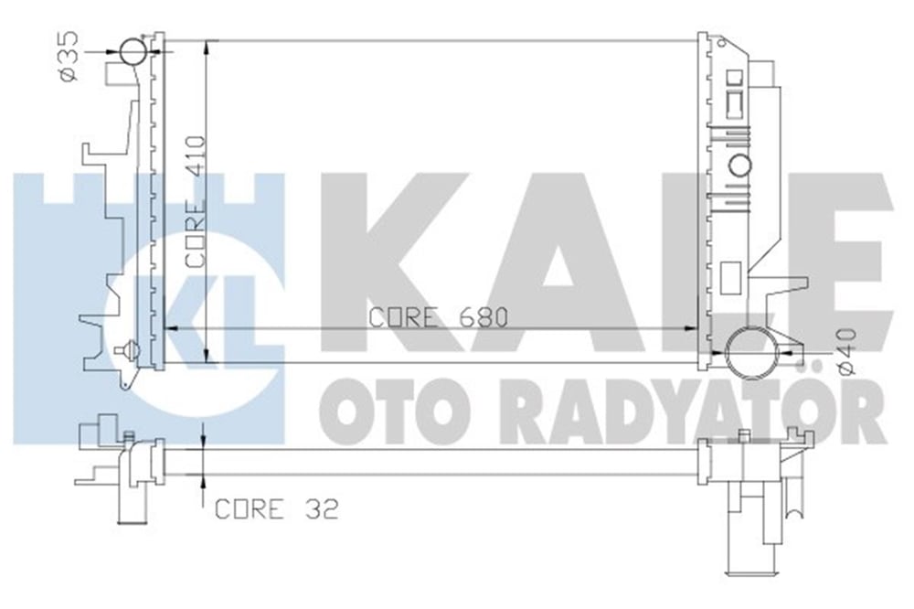VW KALE KAL 373900 SU RADYATÖRÜ 06-