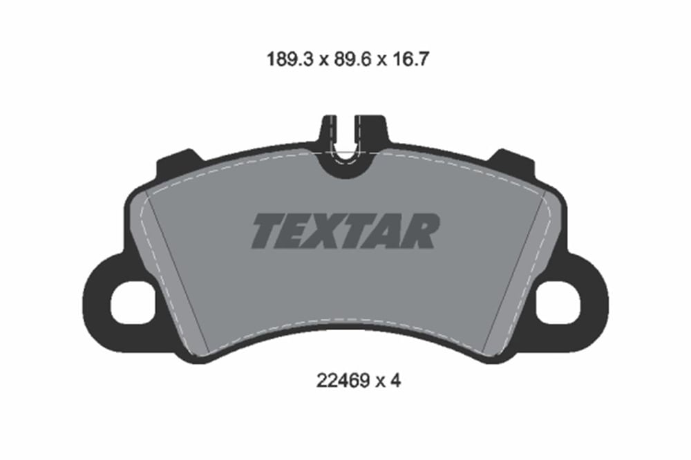 VW TEXTAR TX 2246901 FREN BALATASI ÖN 17- CAYENNE-MACAN BM