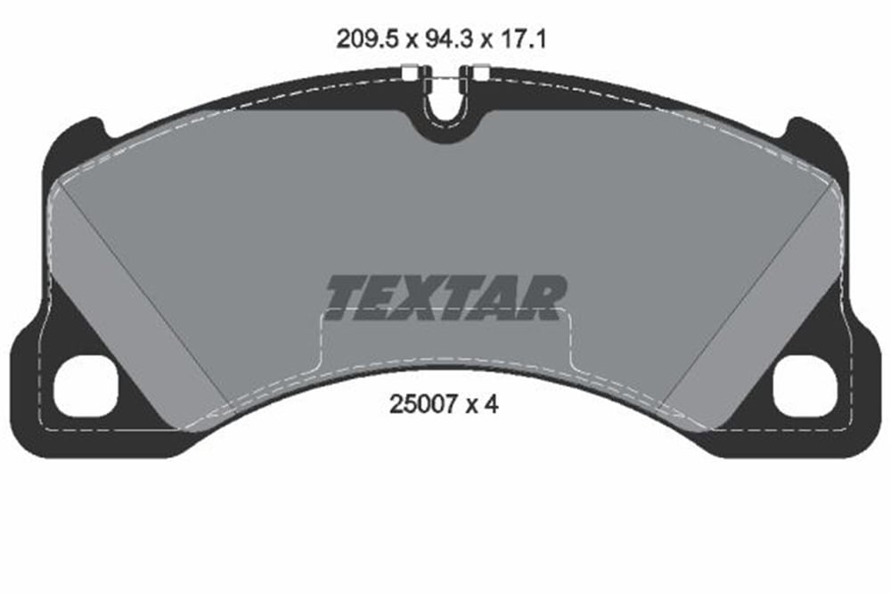 VW TEXTAR TX 2500701 FREN BALATASI ÖN 10- TOUAREG-Q7-CAYENNE BM