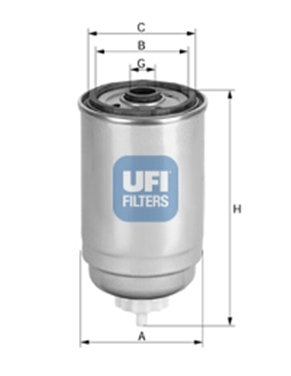 VW UFI UFI 24.414.00 YAKIT FILTRESI 00-02 PASSAT-A4 AVF-AVB-AWX 1,9 TDI
