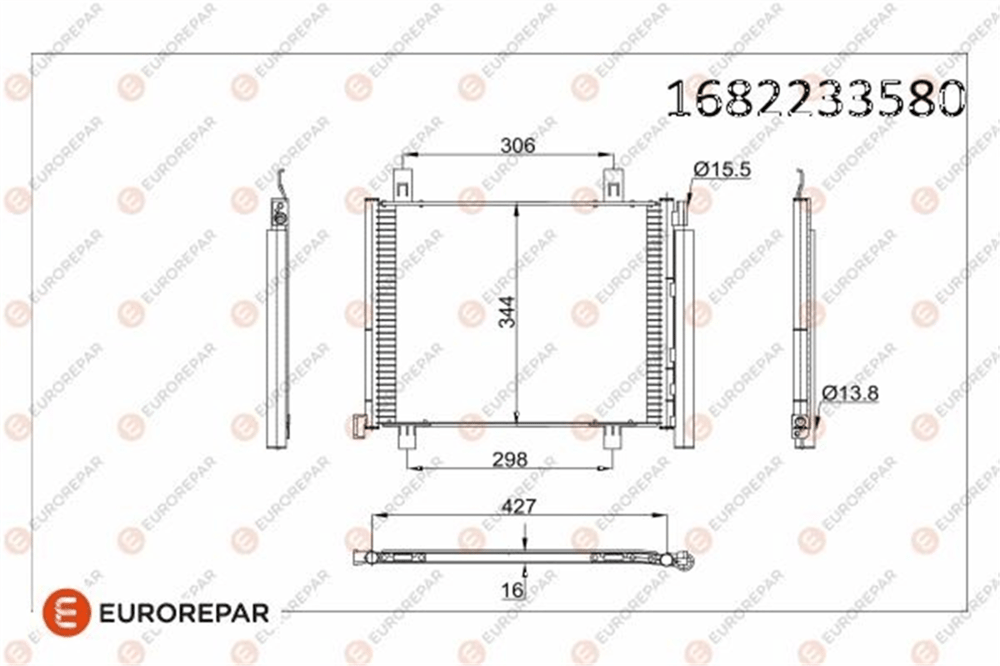 VW UP 2011 SONRASI KLIMA RADYATÖRÜ 1S0820411