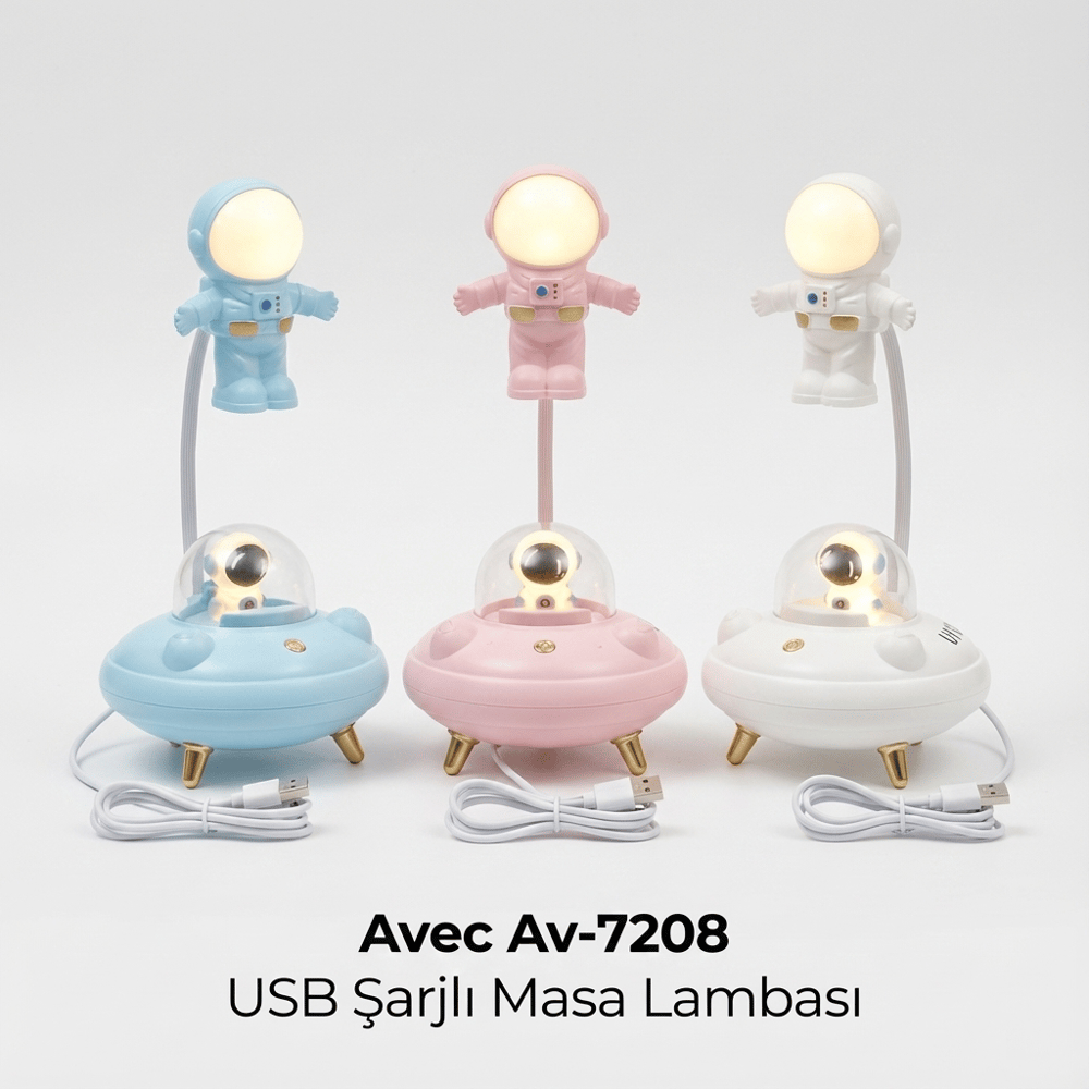 Avec Av-7208 Usb Şarjlı Masa Lambası