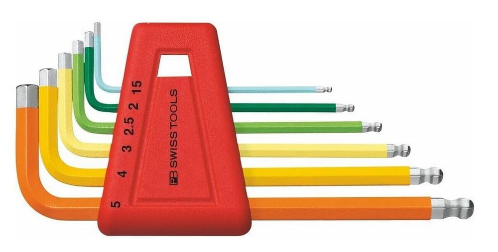 Swiss Tools 212.H-5 RB  626066 6 Parça yuvarlak Başlı Allen Anahtar Takımı