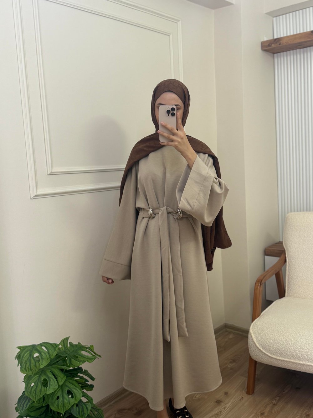 Aleyna Oysh Elbise | Bej