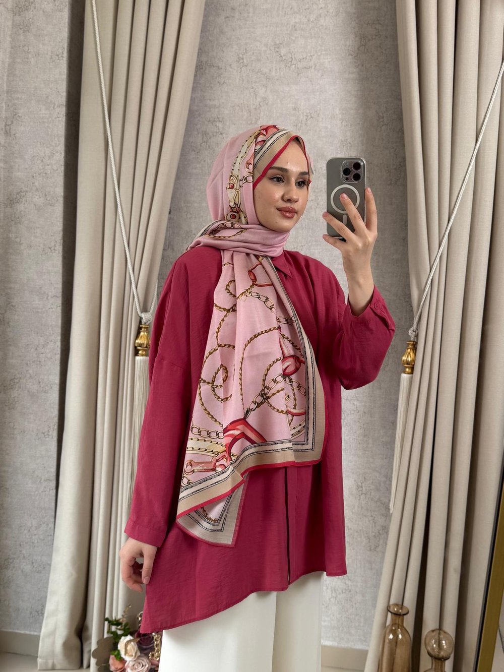 Nuss Basic Gömlek  3001 Red Plum
