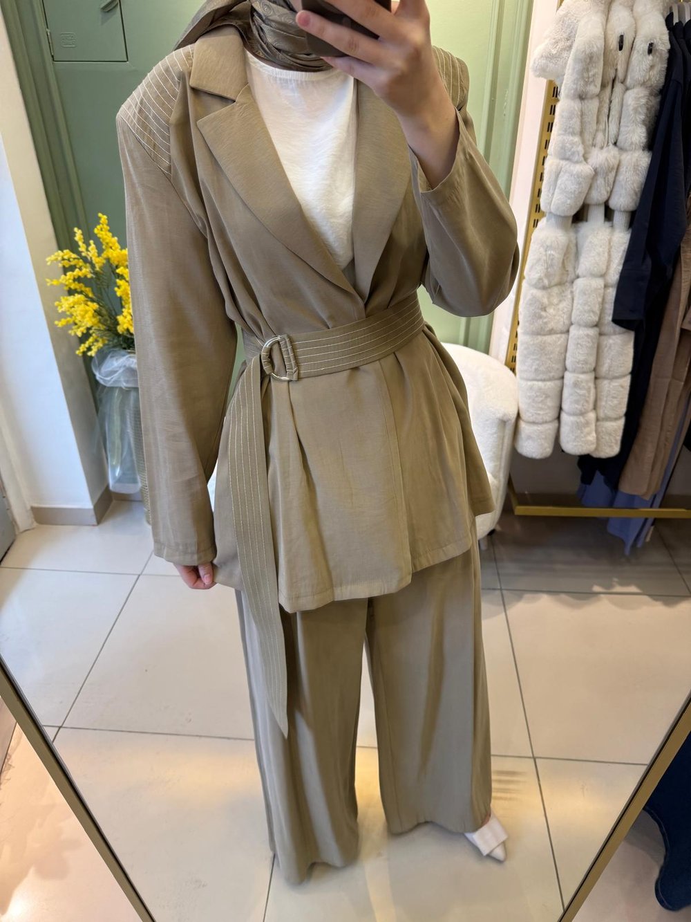 Tensel Olive Takım 8491 Haki