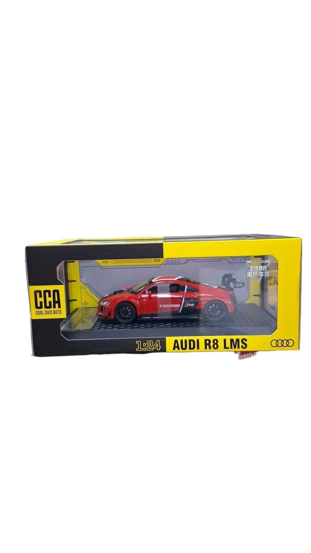 CCA MODEL ARABA 68262CCN-12 AUDİ R8 LMS METAL AÇILIR KAPI IŞIKLI 1:24 3+