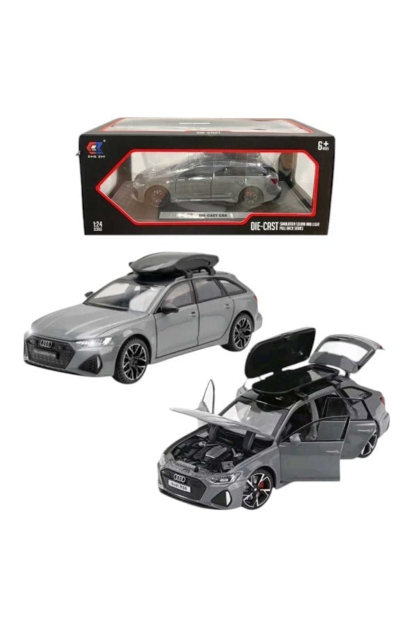 CHE ZHI MODEL ARABA CZ148B AUDİ RS6 DİE CAST METAL AÇILIR KAPI 1:24 6+